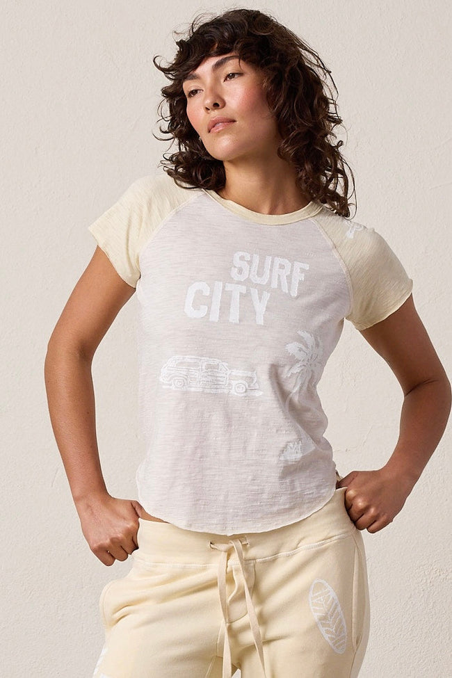 Tommy Slub Jersey Surf City Raglan Tee Hover Image