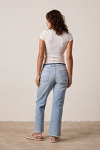 Bodhi Slub Jersey Surf City Ringer Baby Tee