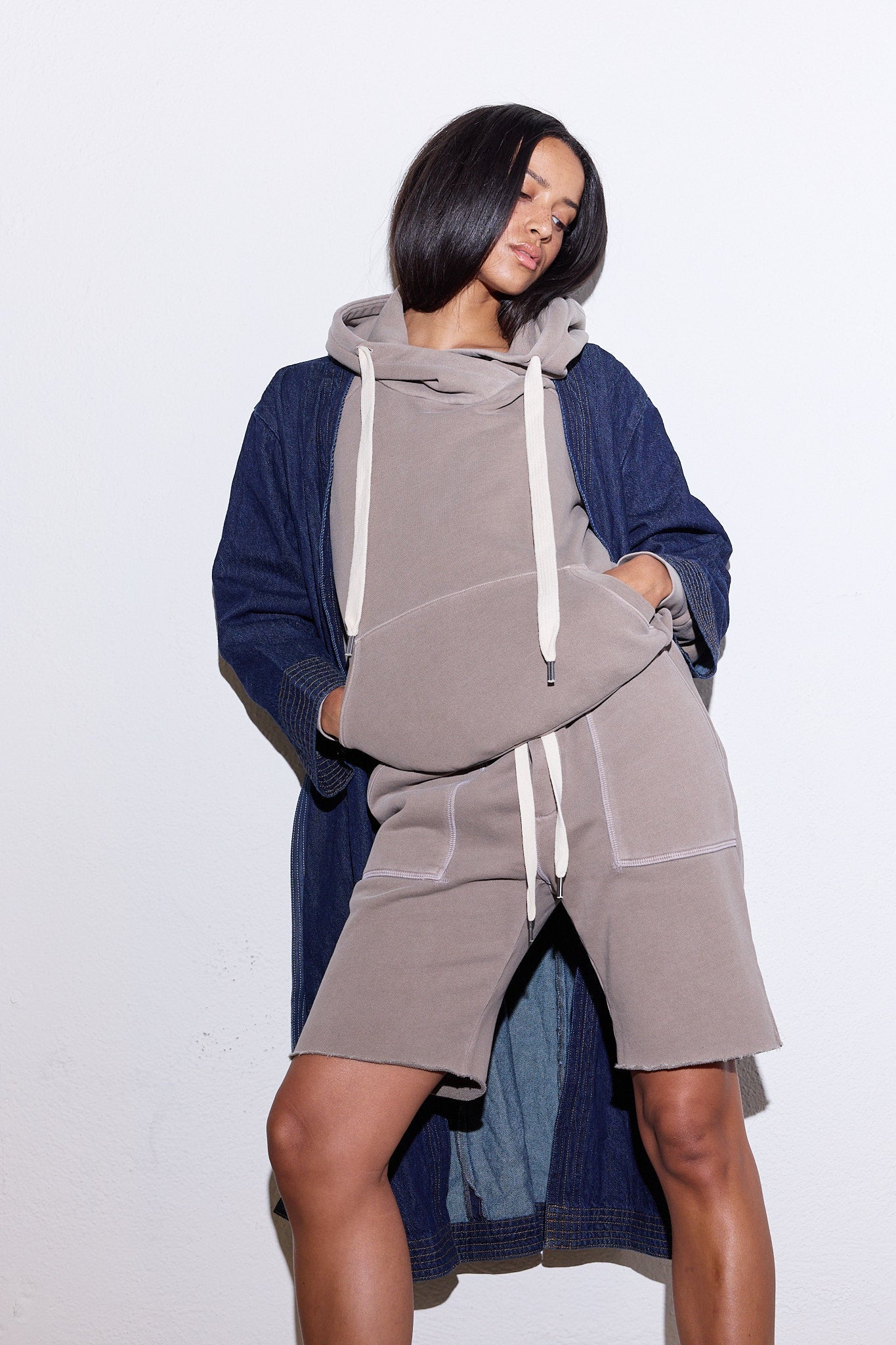 Lisse Fitted Loop Terry Hoodie