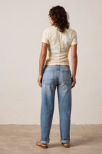 Tally Slim Fit U Neck Slub Jersey Surf City Tee