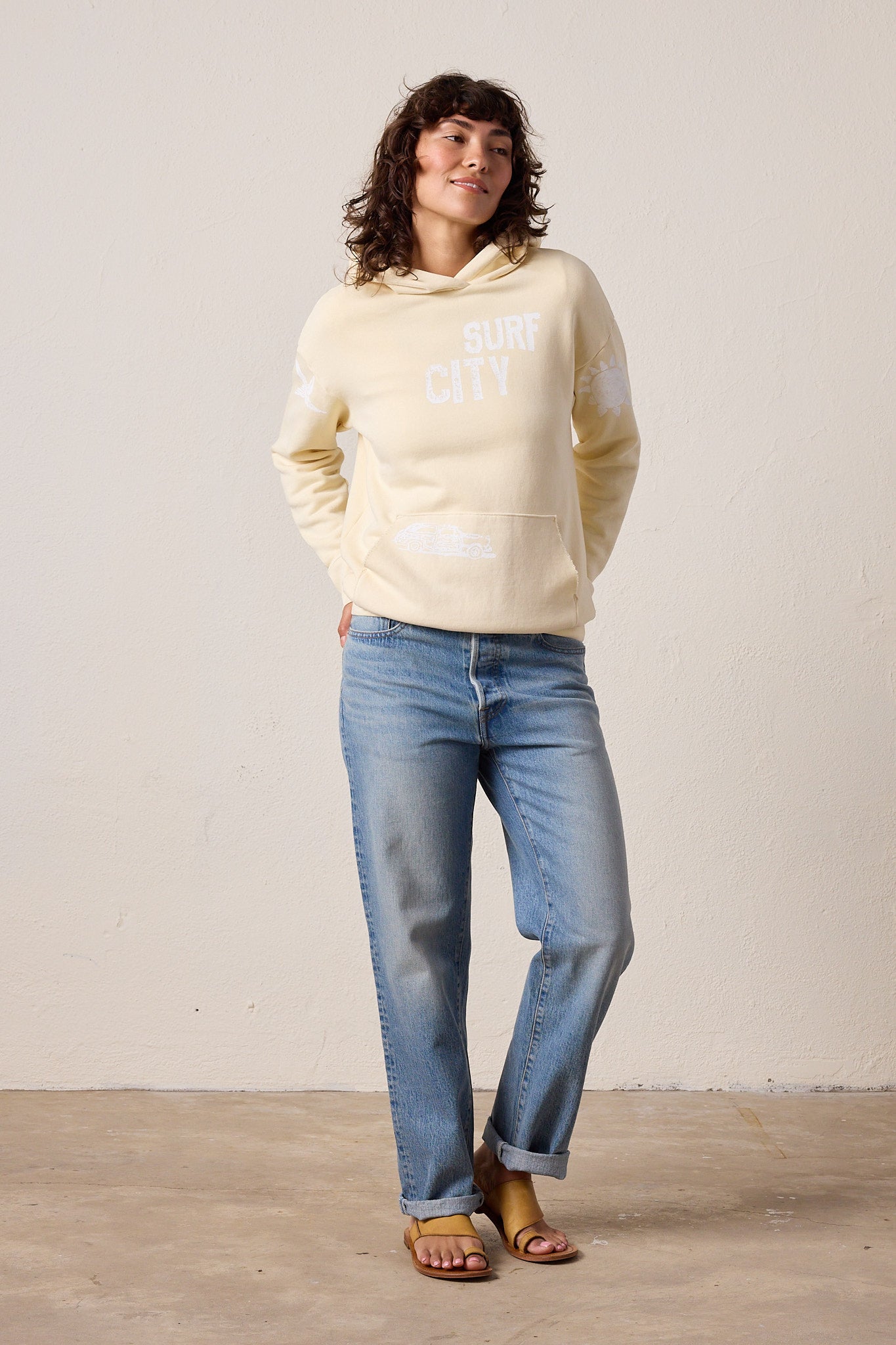 Ellis Relaxed Loop Terry Surf City Hoodie