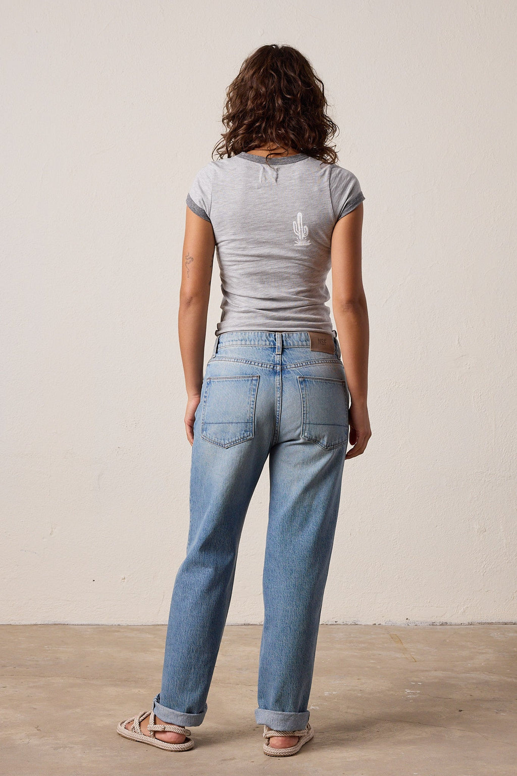 Bodhi Vintage Jersey Surf City Baby Ringer Tee