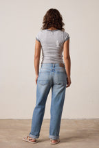 Bodhi Vintage Jersey Surf City Baby Ringer Tee