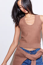 Valeria Cotton Sweater Tank