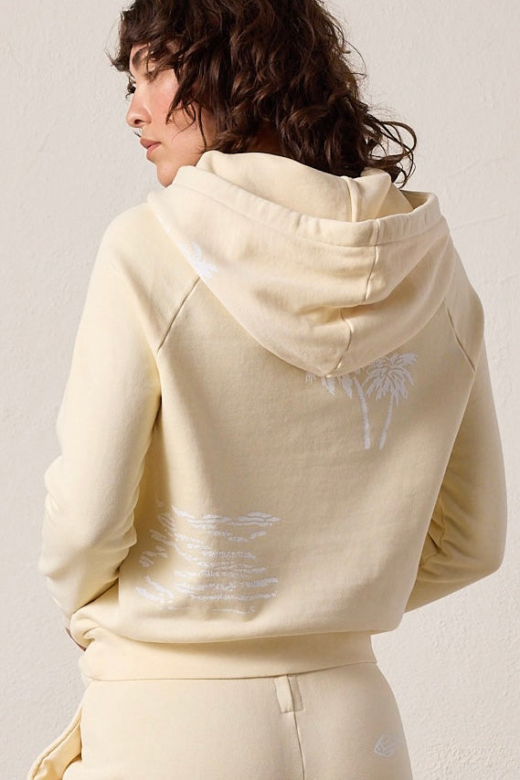 Lisse Fitted Loop Terry Surf City Hoodie