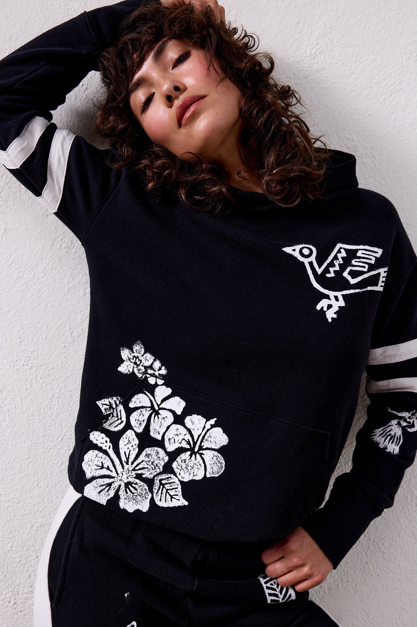 Ellis Relaxed Loop Terry Hula Hoodie