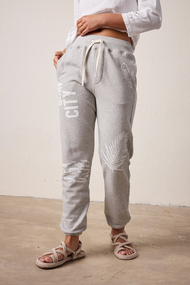 Isabella High Waist Vintage Terry Surf City Sweatpant Hover Image