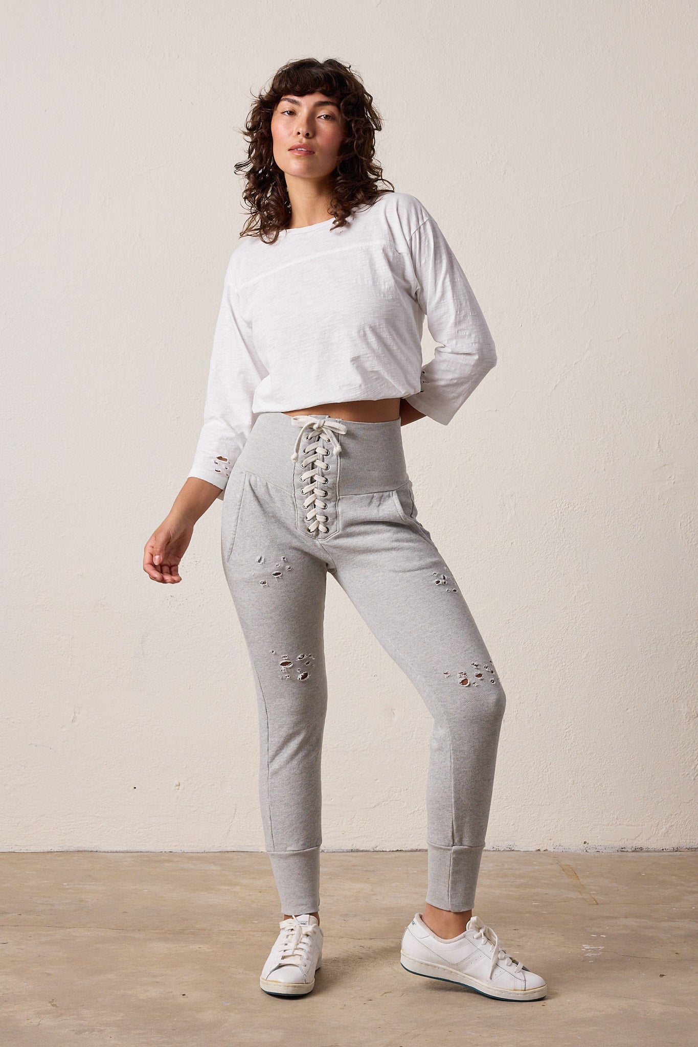 Maren Torn Corset Vintage Terry Sweatpant
