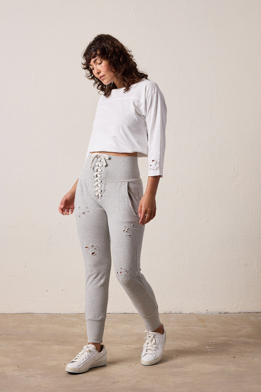 Maren Torn Corset Vintage Terry Sweatpant