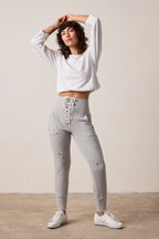 Maren Torn Corset Vintage Terry Sweatpant