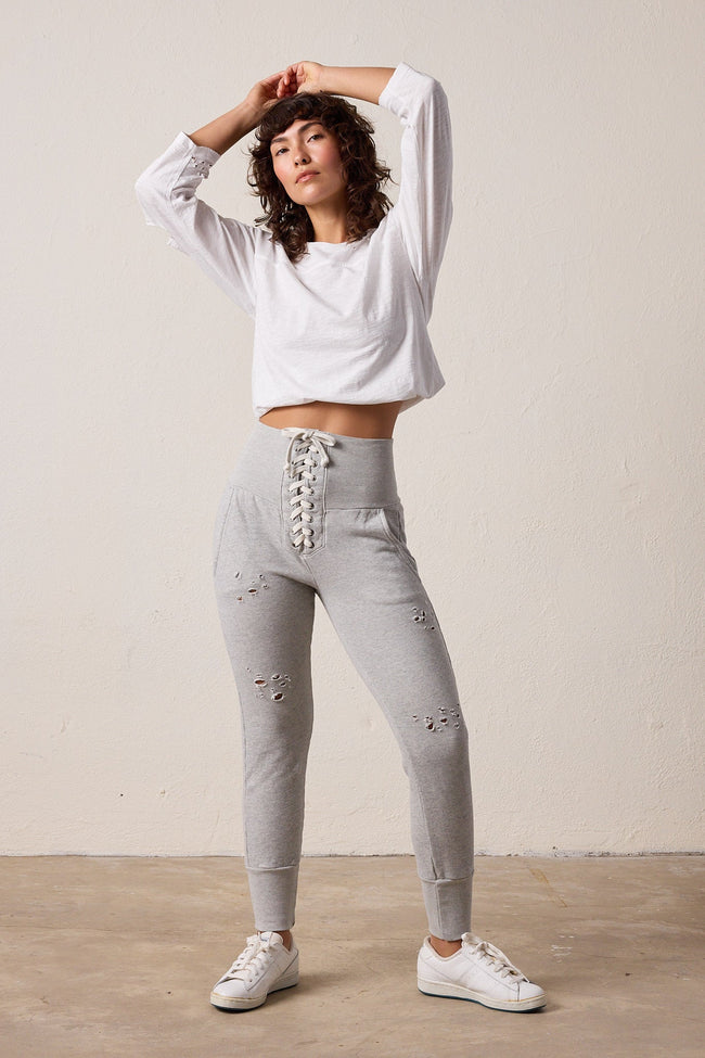 Maren Torn Corset Vintage Terry Sweatpant Hover Image