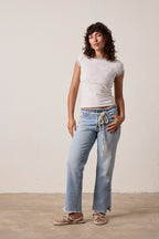 Bodhi Slub Jersey Hula Ringer Baby Tee