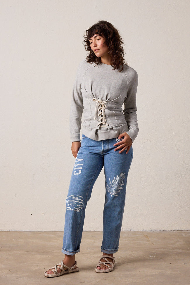 Owen Mid Rise Slim Straight Surf City Jean Hover Image