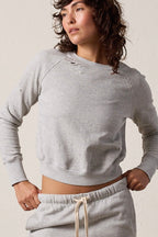 Saguro Chic Torn Vintage Terry Sweatshirt