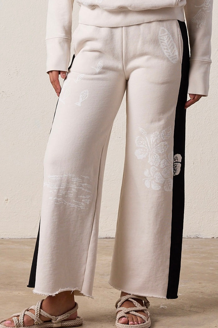 Riley Wide Leg Loop Terry Hula Pant