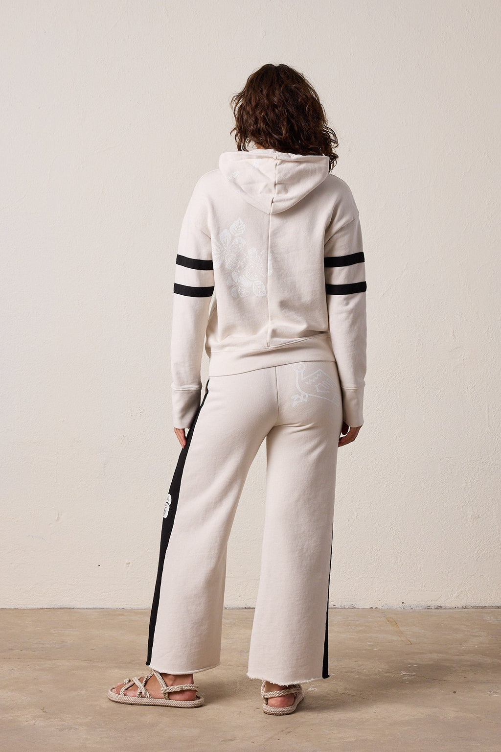 Riley Wide Leg Loop Terry Hula Pant