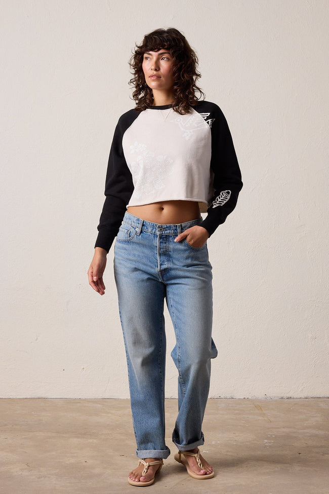 Marco Crop Loop Terry Hula Sweatshirt Main Image