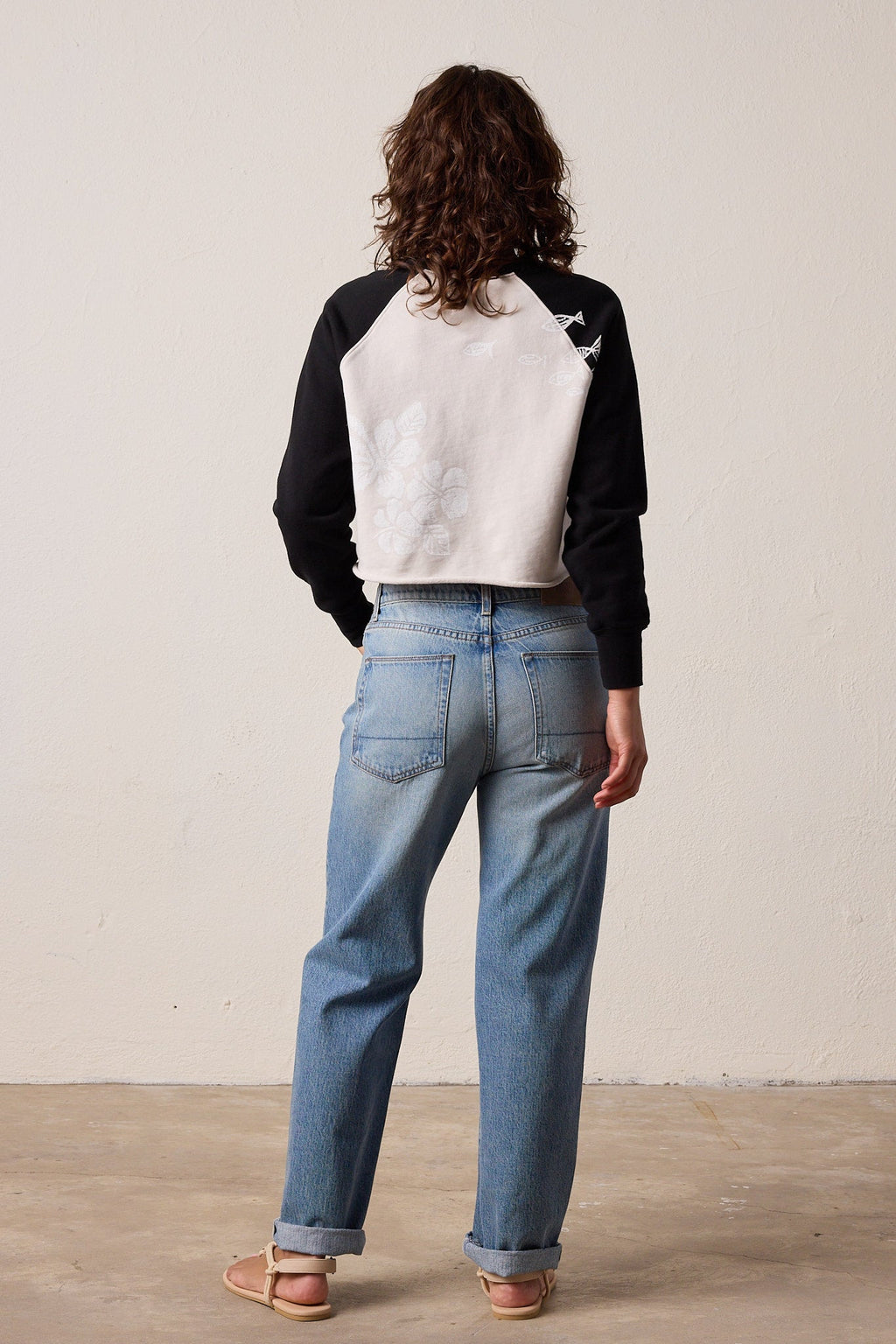 Marco Crop Loop Terry Hula Sweatshirt