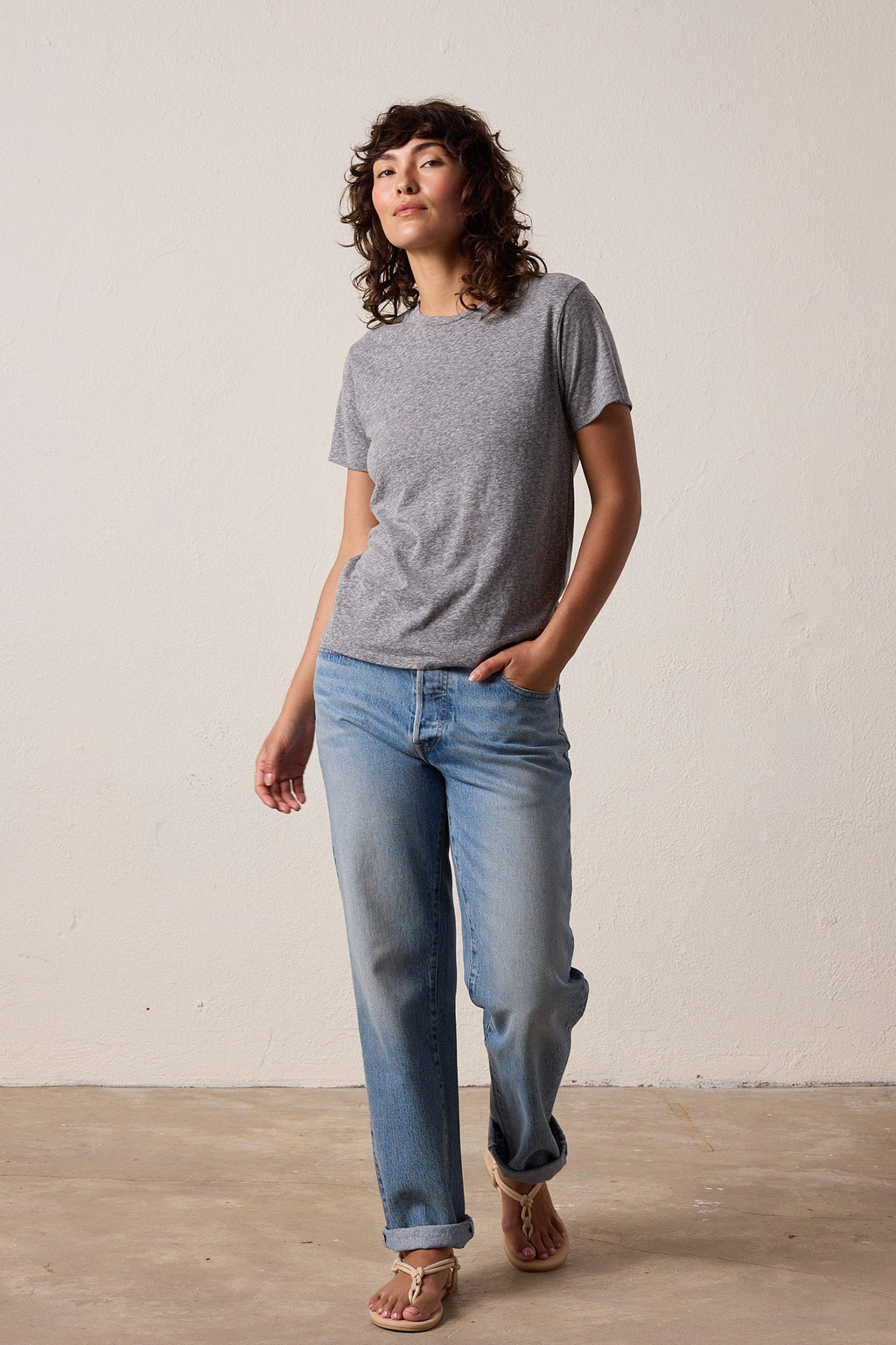 Billy Relaxed Melange Jersey Tee