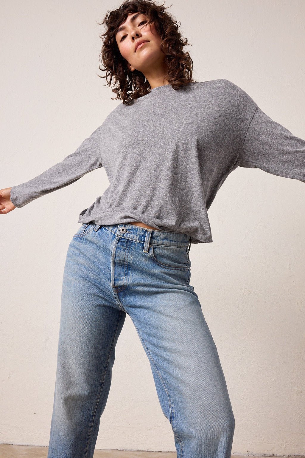 Loffler Boxy Melange Jersey Tee