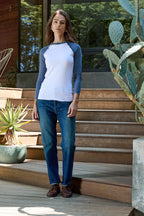 Aria Fitted Baby Rib Raglan Tee