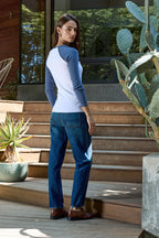 Aria Fitted Baby Rib Raglan Tee