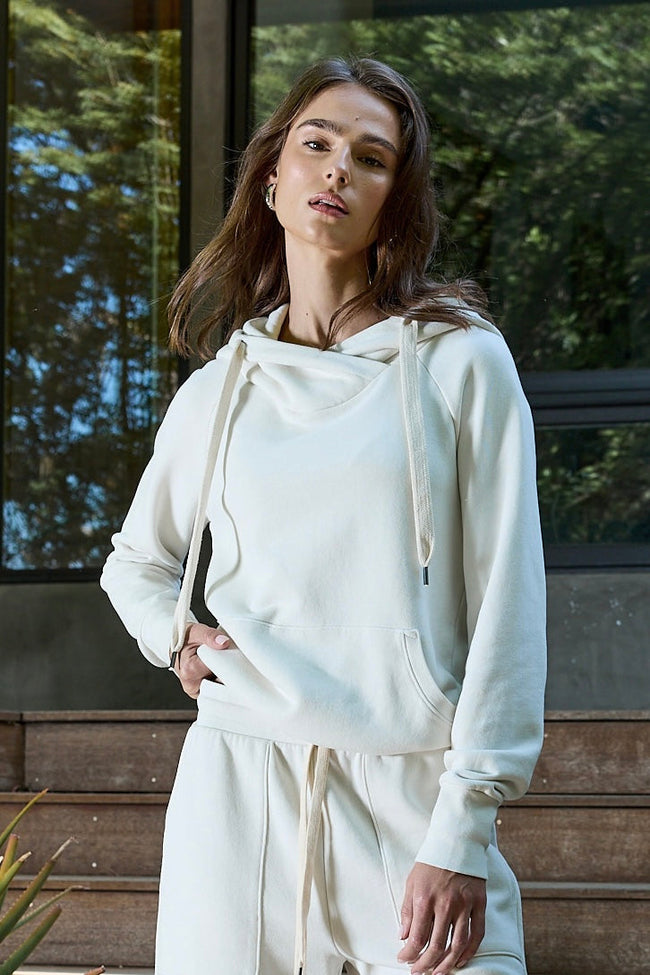 Lisse Fitted Loop Terry Hoodie Hover Image