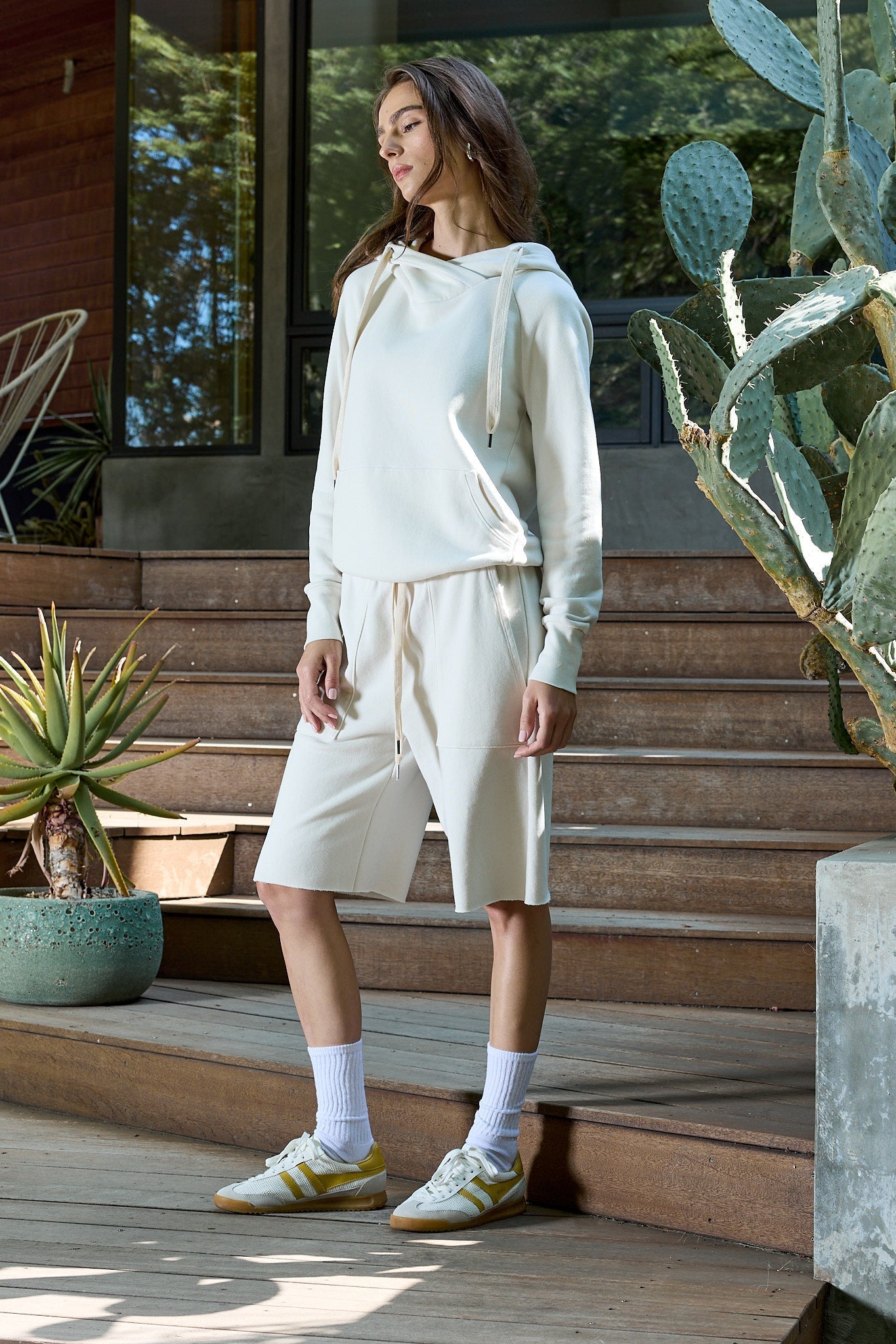 Lisse Fitted Loop Terry Hoodie