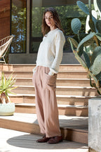 Sydney Wide Leg Linen Viscose Pant