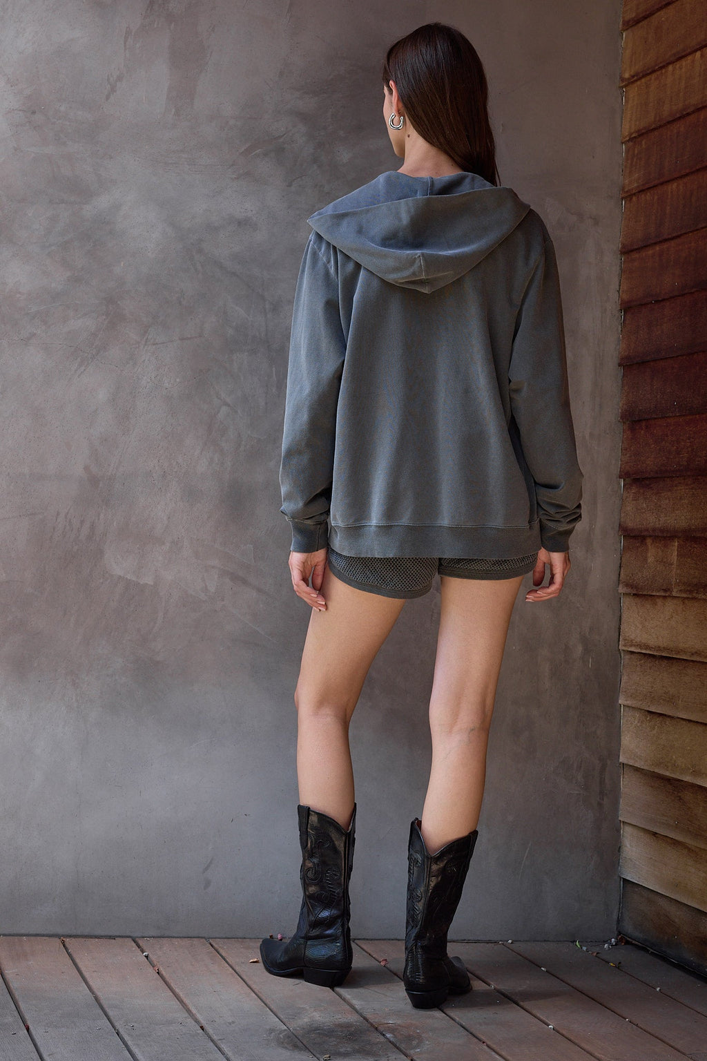 Lincoln Oversized Mini Loop Terry Hoodie