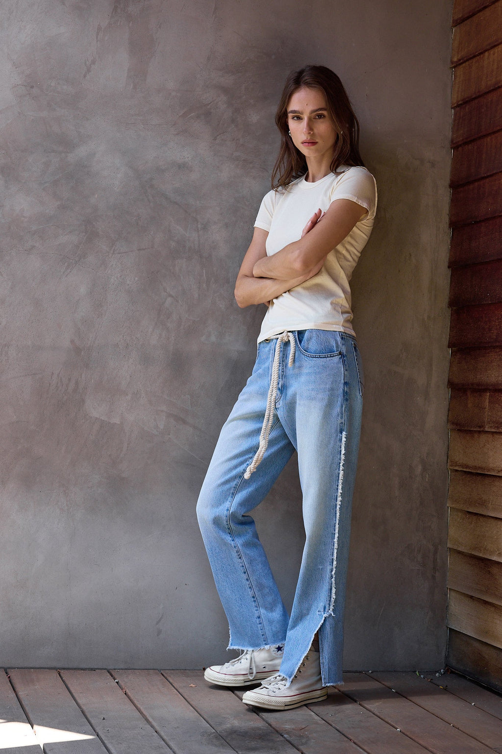 Penny Relaxed Tie Waist Jean