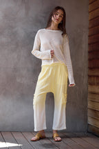 Shailey Paperbag Waist Linen Viscose Pant
