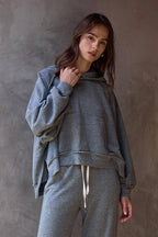 Luma Oversize Melange Terry Poncho