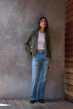 Amaya Fitted Crop Rib Tank