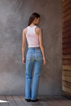 Amaya Fitted Crop Rib Tank