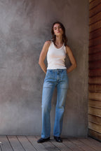 Violet Fitted Baby Rib U Tank