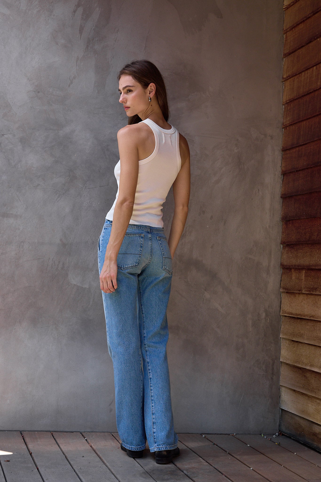 Violet Fitted Baby Rib U Tank