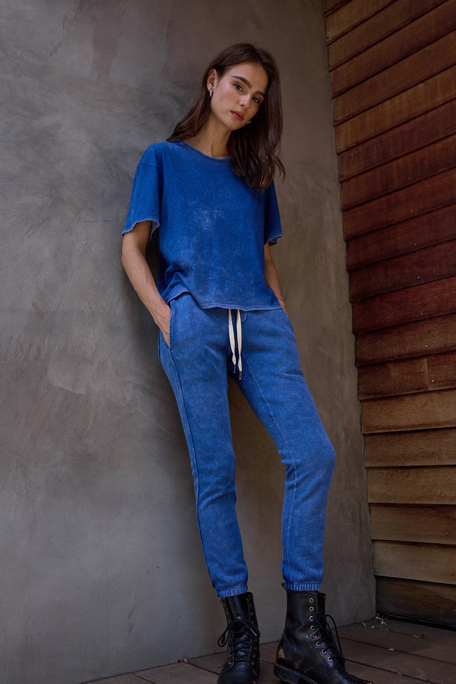 Sayde Slim Loop Terry Sweatpant Hover Image