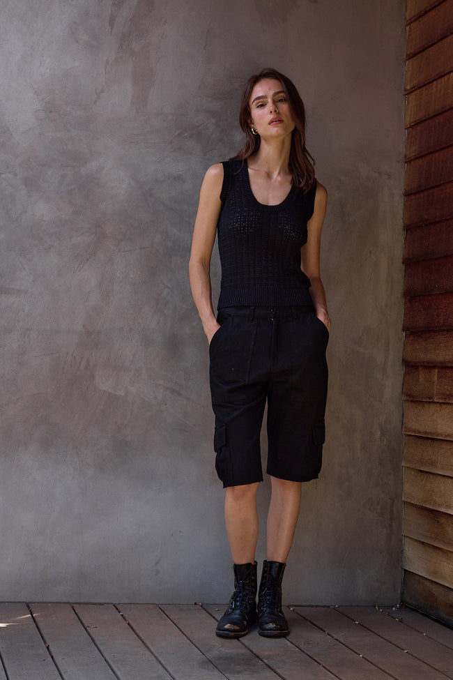 Scout Relaxed Twill Cargo Culotte Hover Image