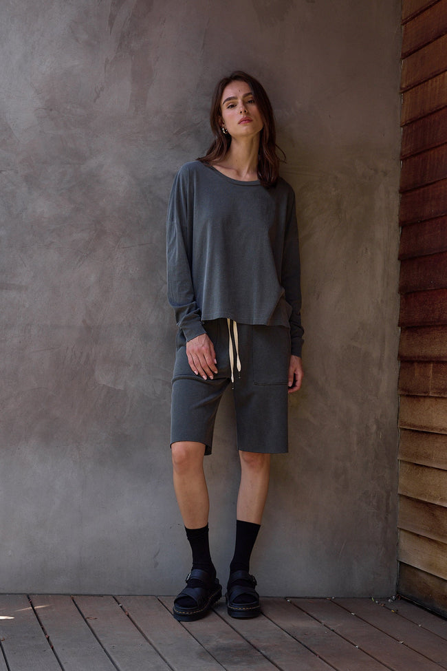 Abby Loose Fit Fine Jersey Tee Main Image