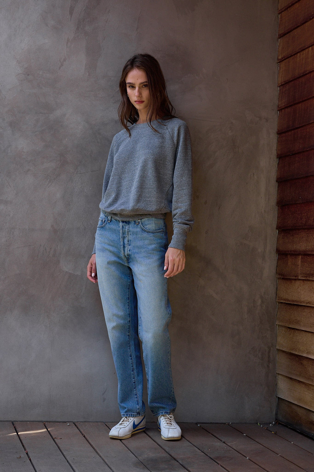 Saguro Chic Melange Terry Sweatshirt