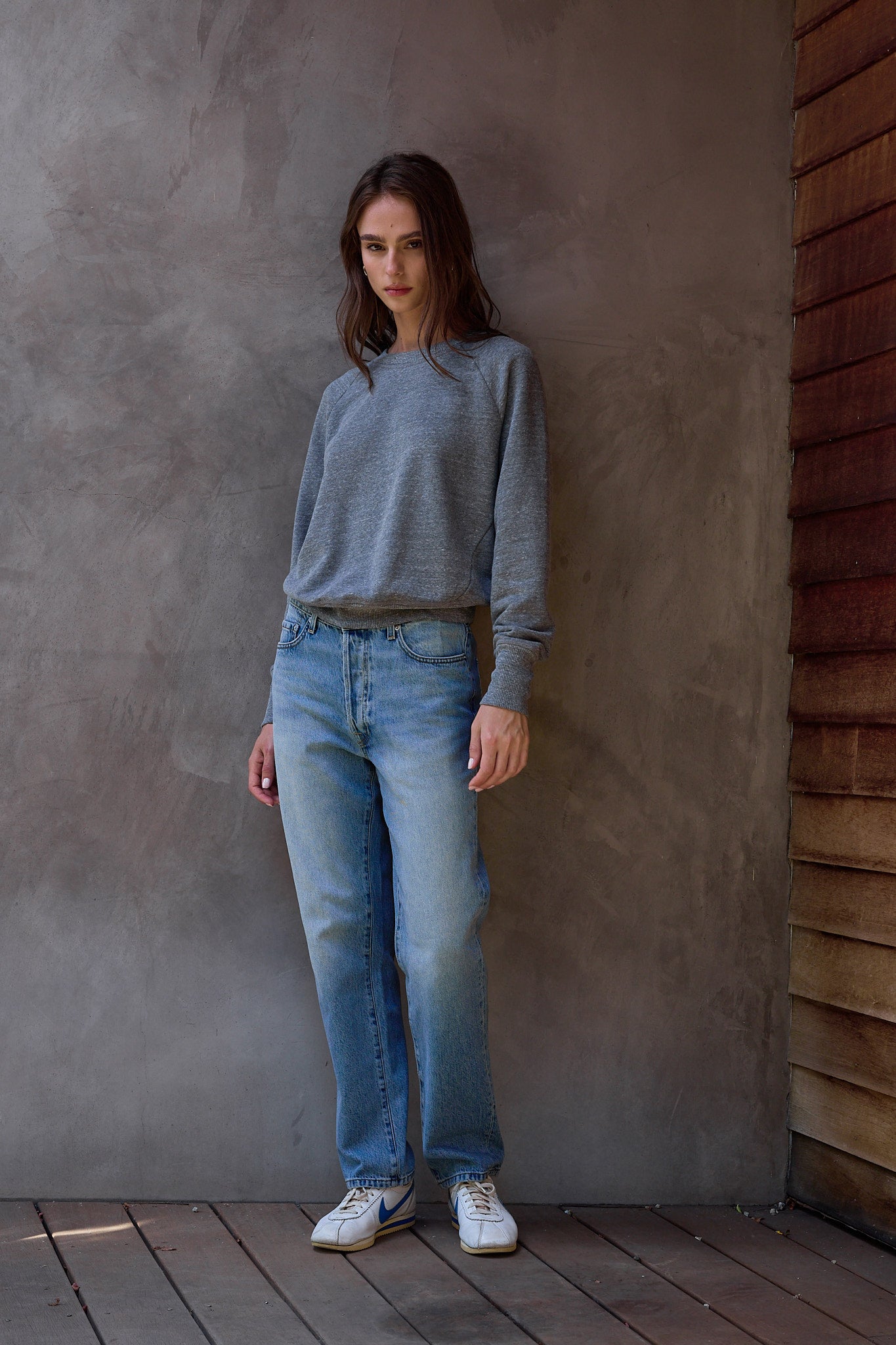 Saguro Chic Melange Terry Sweatshirt