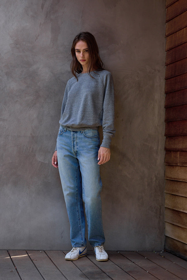 Saguro Chic Melange Terry Sweatshirt Main Image