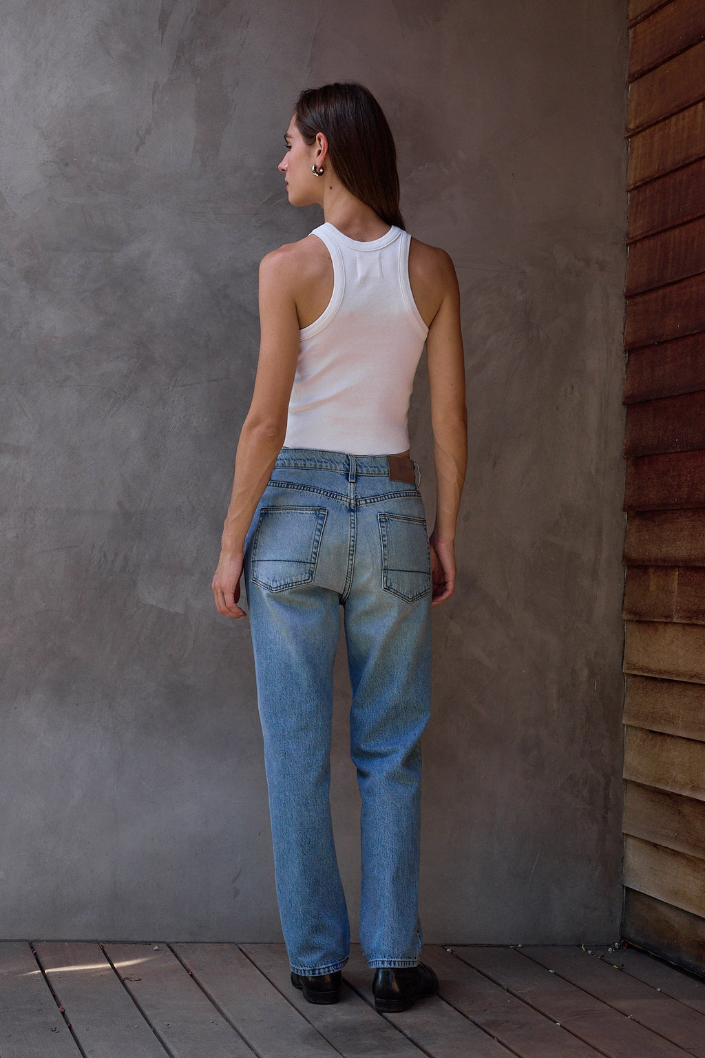 Amaya Fitted Crop Rib Tank