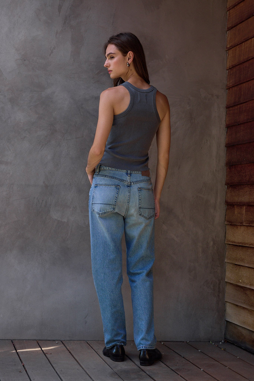 Violet Fitted Baby Rib U Tank