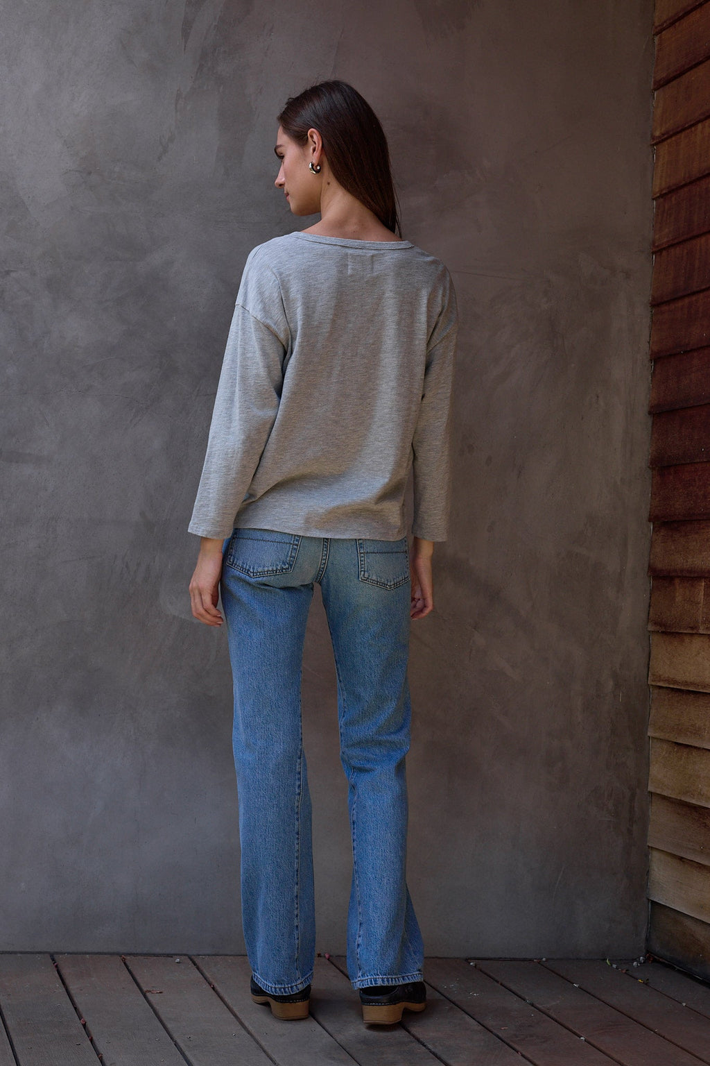 Hazel Boxy Vintage Jersey Henley