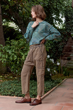 Shailey Paperbag Waist Linen Cotton Pant