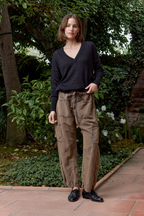 Carlson Linen Cotton Tie Pant