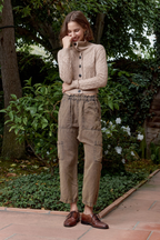 Shailey Paperbag Waist Linen Cotton Pant