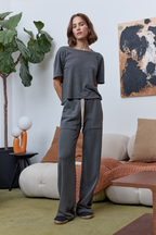 Franky Wide Leg Loop Terry Sweatpant